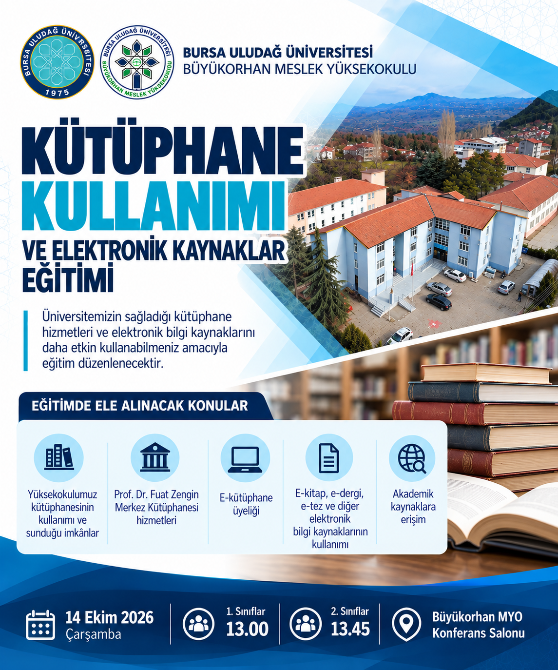 Kütüphane Kullanımı ve Elektronik Kaynaklar Eğitimi 