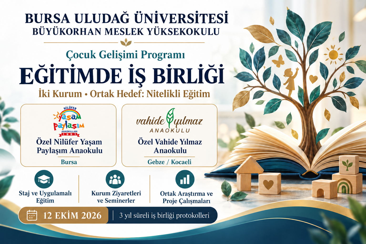 Büyükorhan MYO’dan Çocuk Gelişimi Alanında İki Yeni İş Birliği Protokolü