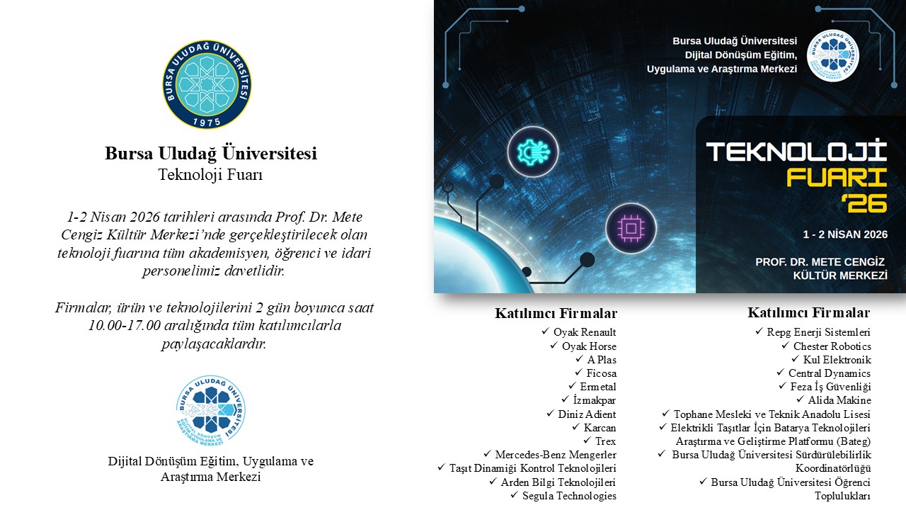 Bursa Uludağ Üniversitesi Teknoloji Fuarı 26