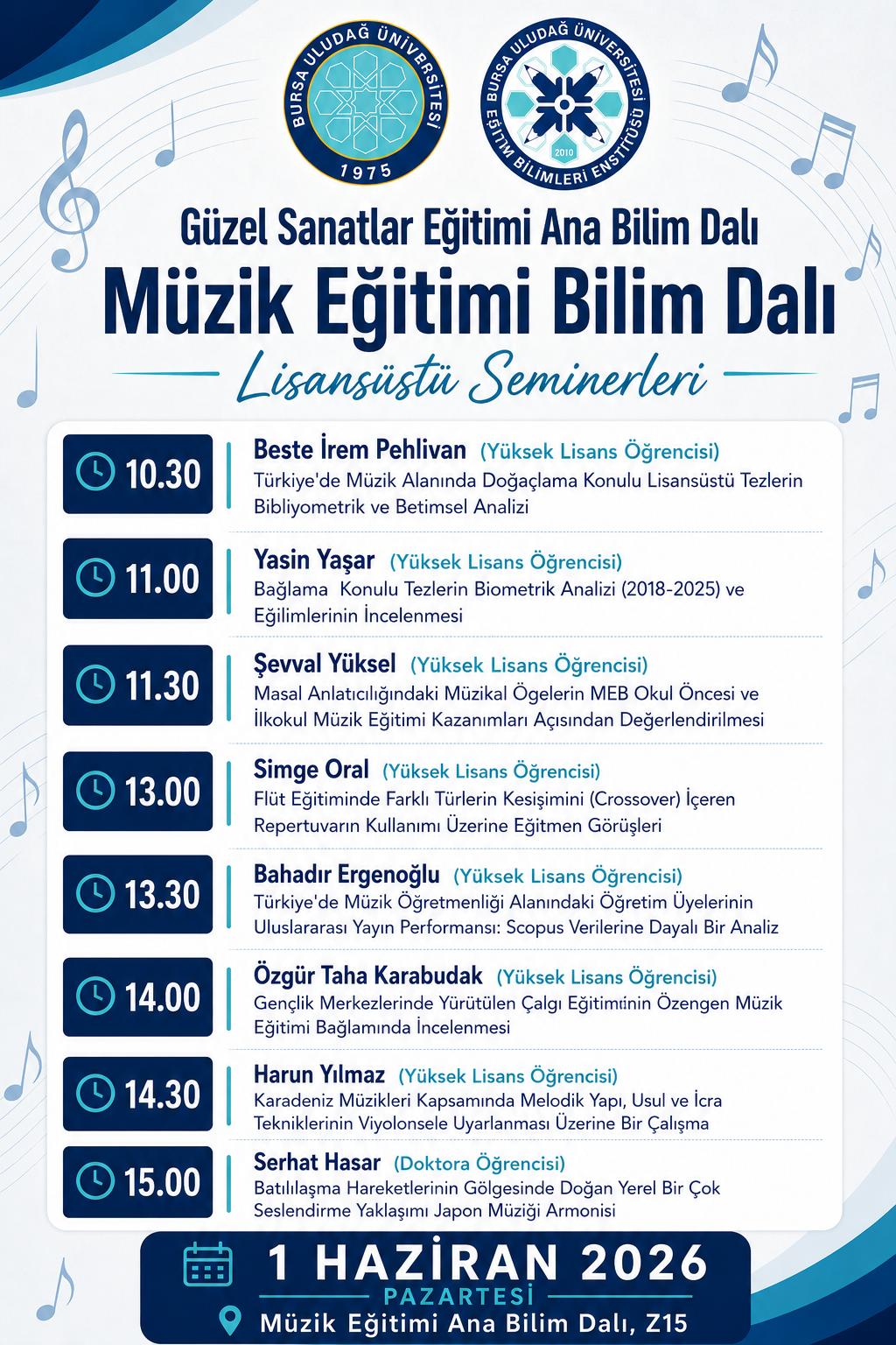 Lisansüstü Seminer Sunumları 
