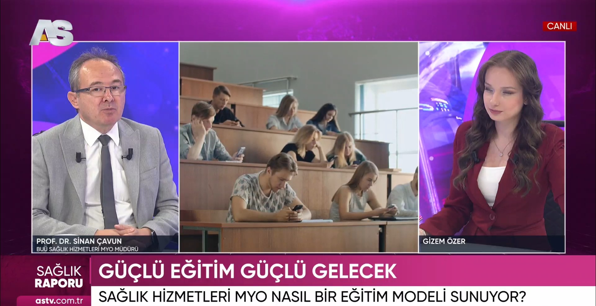 SAĞLIK HİZMETLERİ MESLEK YÜKSEKOKULUMUZ TV’DE TANITILDI