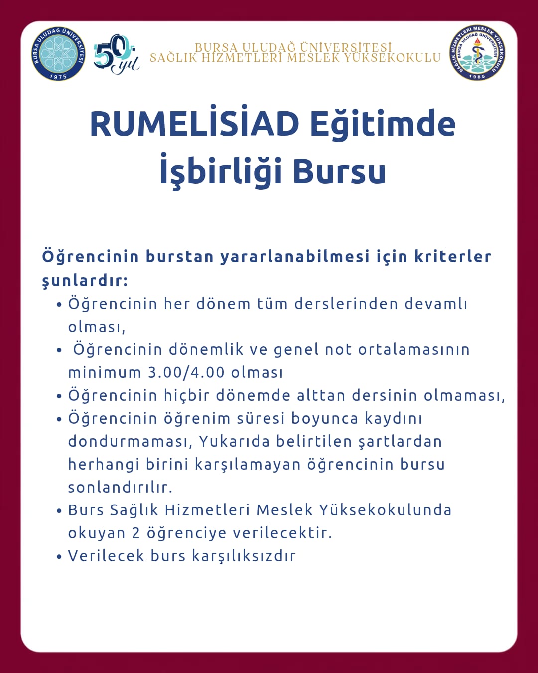 Geleceğin Sağlık Profesyonellerine Destek: Sağlık Hizmetleri MYO Burs İmkânları Aday Öğrencileri Bekliyor!