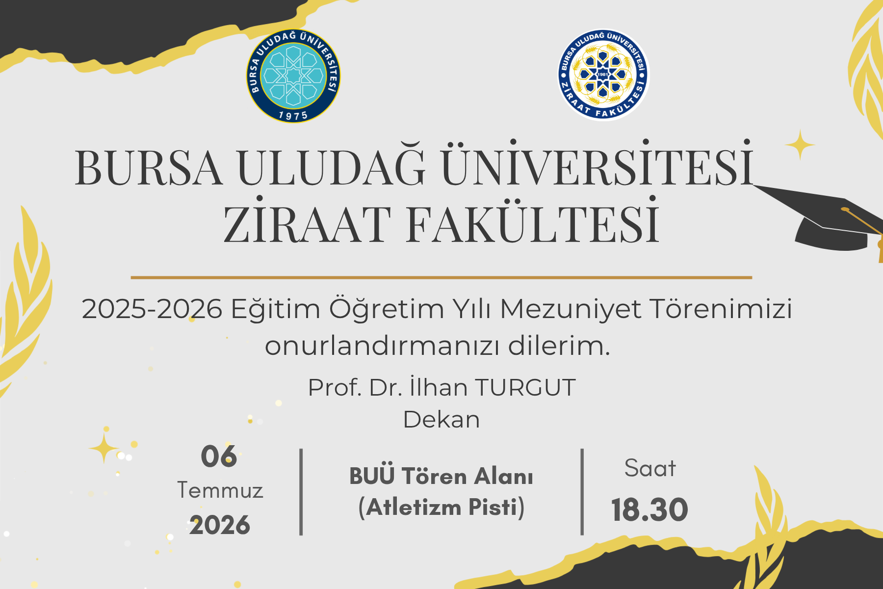 MEZUNİYET TÖRENİ DAVETİYESİ