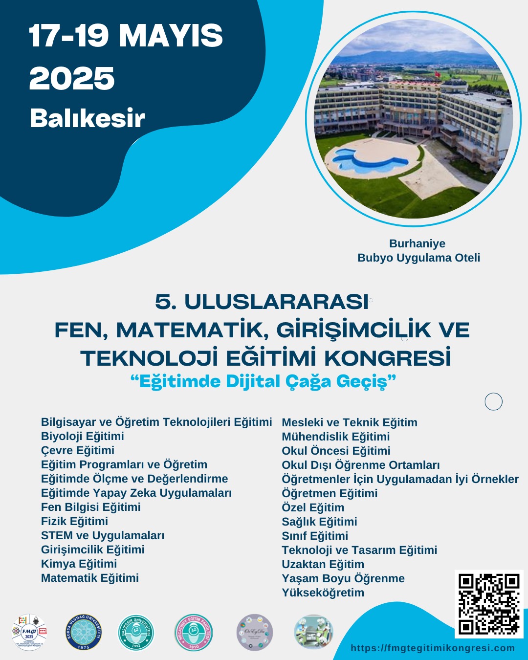5. ULUSLARARASI FEN, MATEMATIK, GİRİSİMCİLİK VE TEKNOLOJİ EĞİTİMİ KONGRESİ