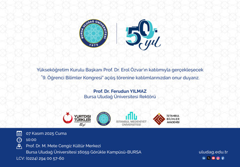 9. Öğrenci Bilimler Kongresi