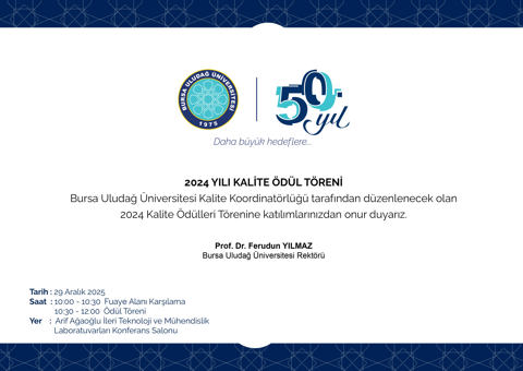 2024 Yılı Kalite Ödül Töreni