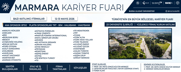 Üniversitemizde Yapılacak Marmara Kariyer Fuarına Sayılı Günler Kaldı - 12 - 13 Mayıs