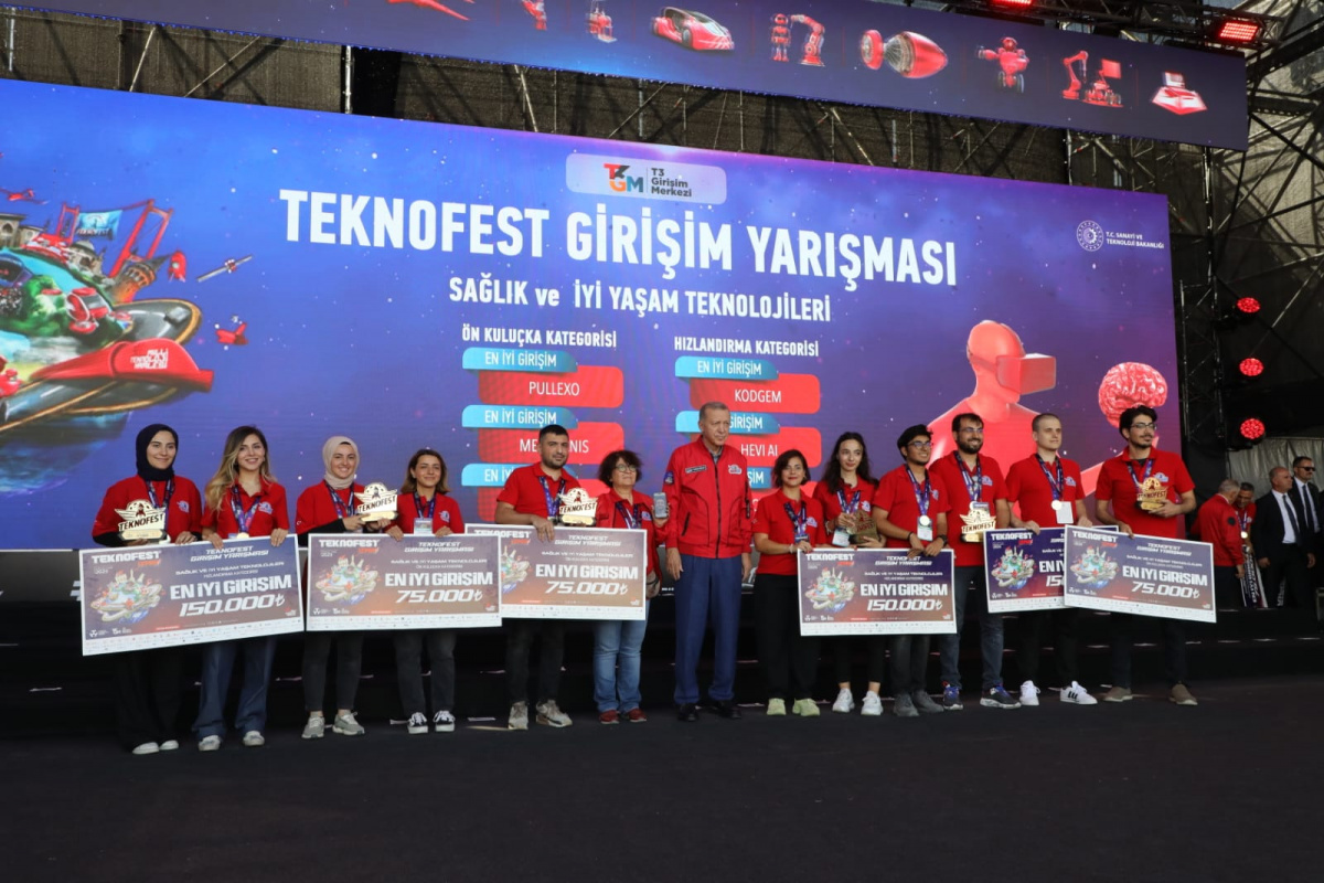 TEKNOFEST’TE EN İYİ ÖN KULUÇKA GİRİŞİMCİ ÖDÜLÜ BUÜ’NÜN