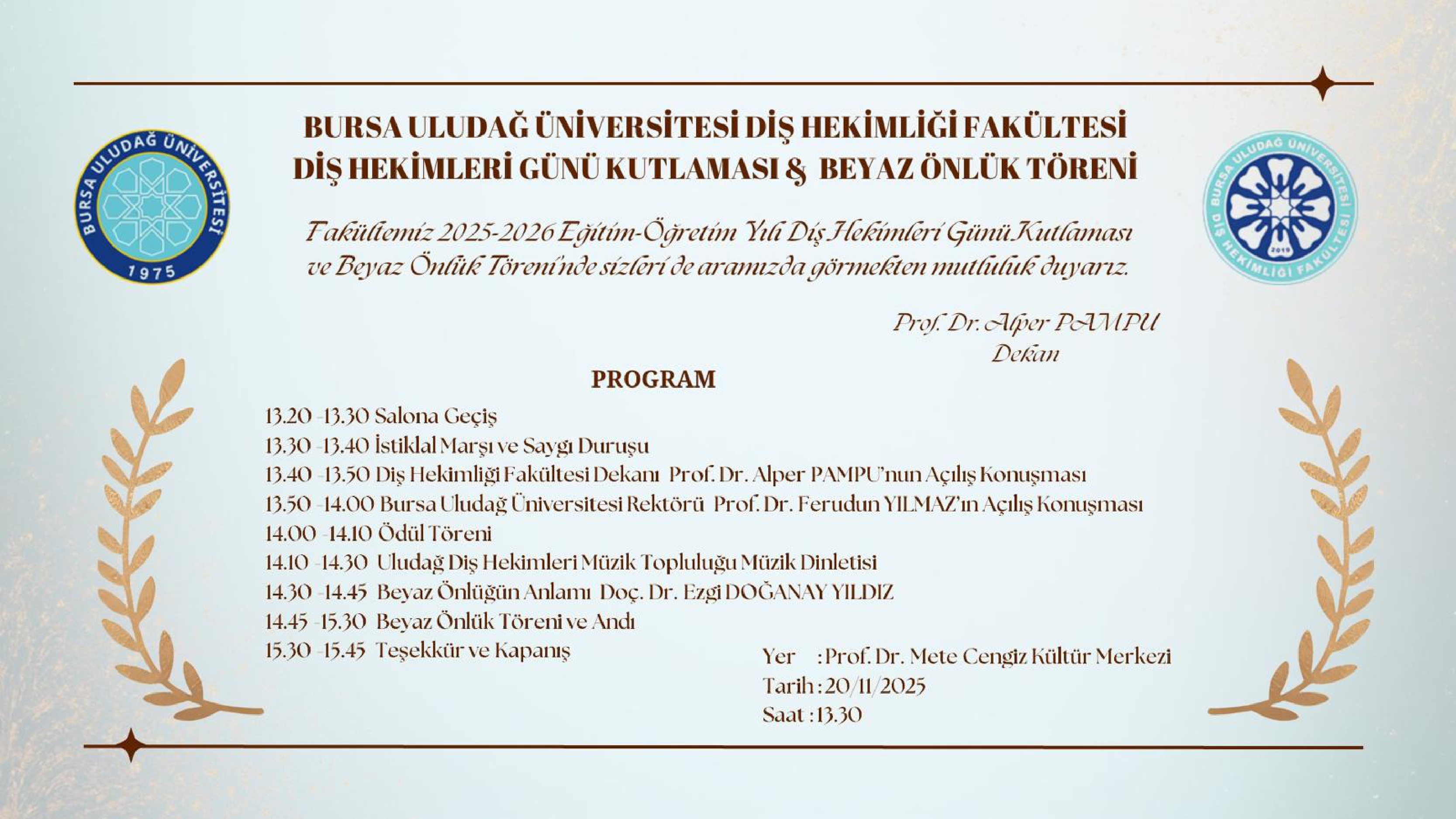 Diş Hekimleri Günü Kutlaması ve Beyaz Önlük Giyme Töreni 20.11.2025_page-0001! ?? 