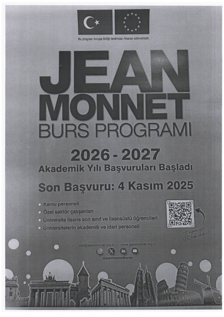 Jean Monnet Burs Programı 2026-2027