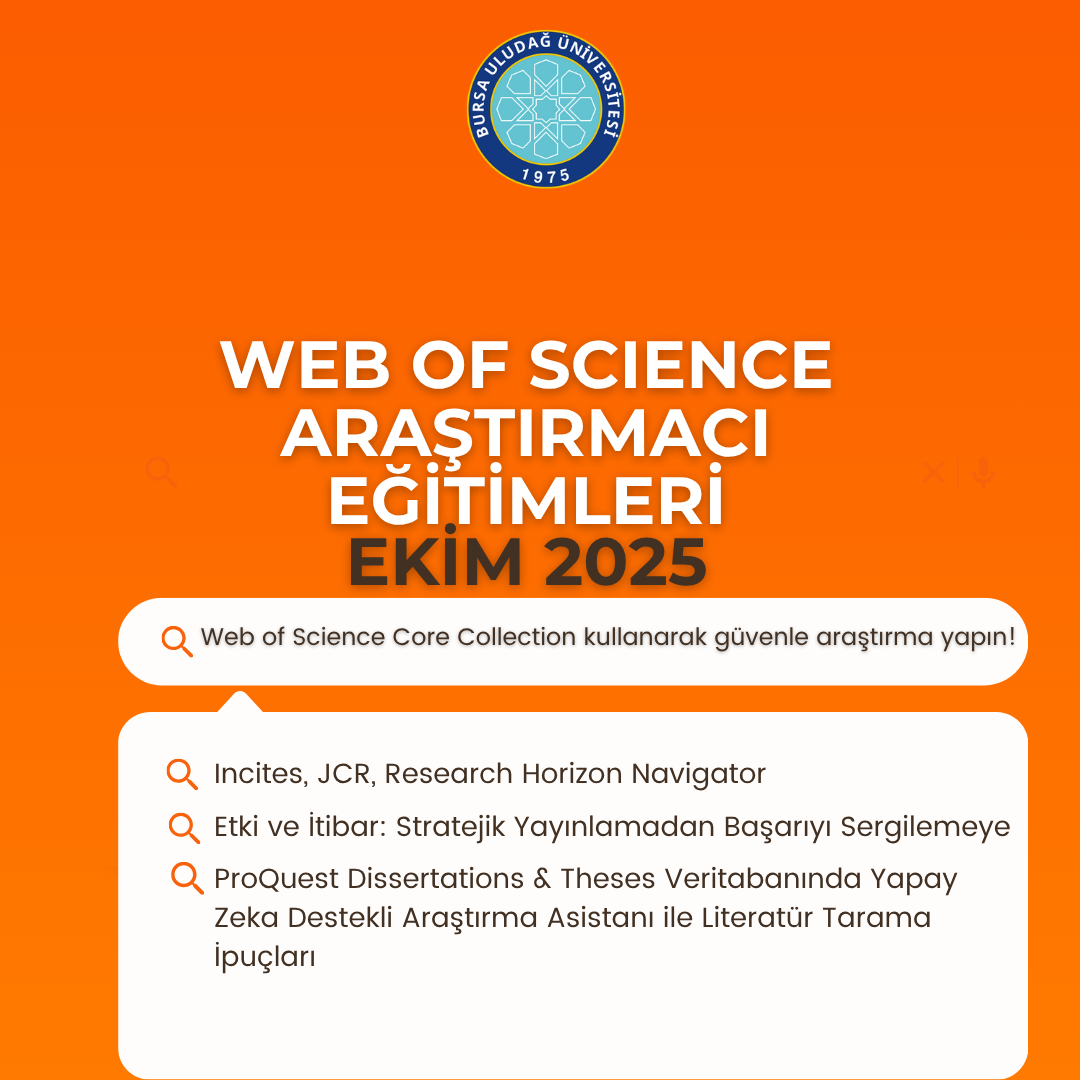 Incites, JCR, Research Horizon Navigator: Araştırmacılar için Araştırma Stratejisi ve Performansı