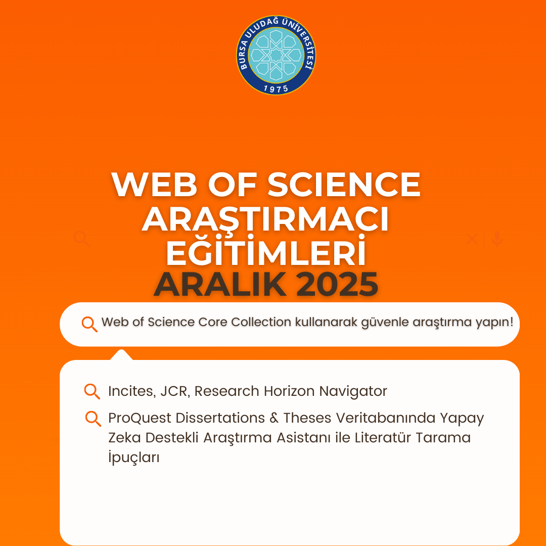 Incites, JCR, Research Horizon Navigator: Araştırmacılar için Araştırma Stratejisi ve Performansı