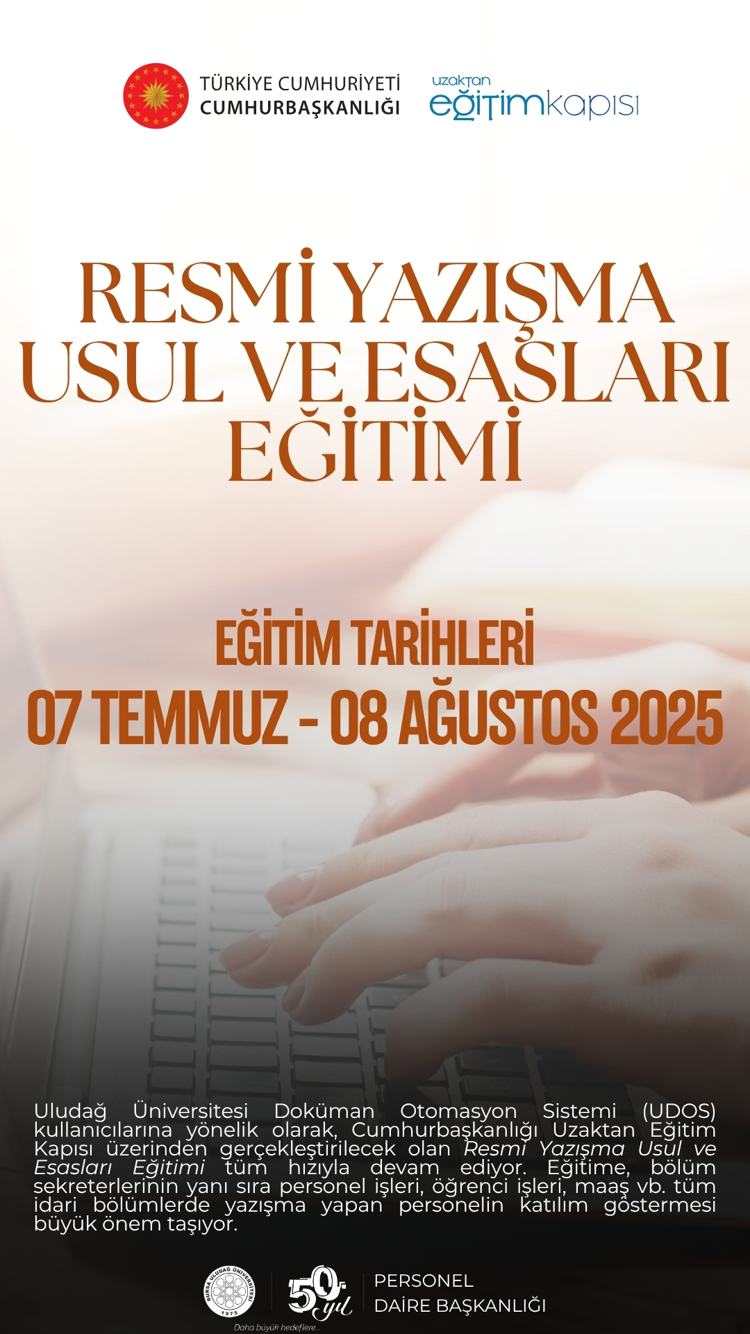 Resmi Yazışma Usul ve Esasları Eğitimi