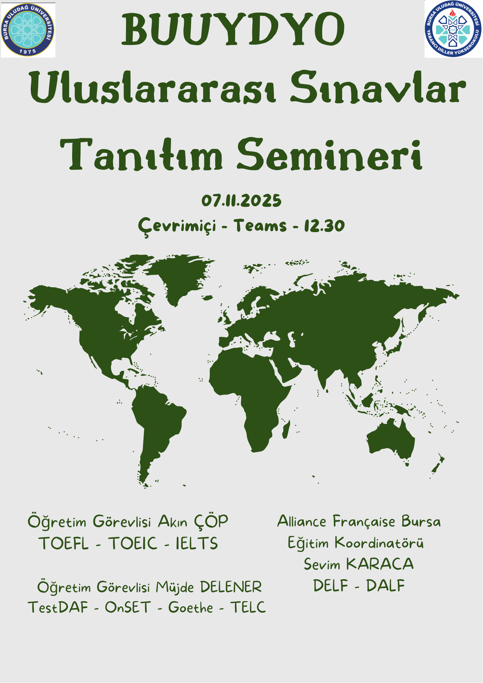 ULUSLARARASI SINAVLAR TANITIMI SEMİNERİ